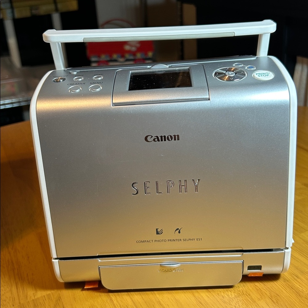 Canon SELPHY ES1 Compact Photo Printer with 8 pc photo paper & cord. Scrapbook - Picture 3 of 17